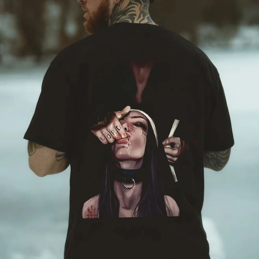 Unholy Nun Printed Men's T-shirt