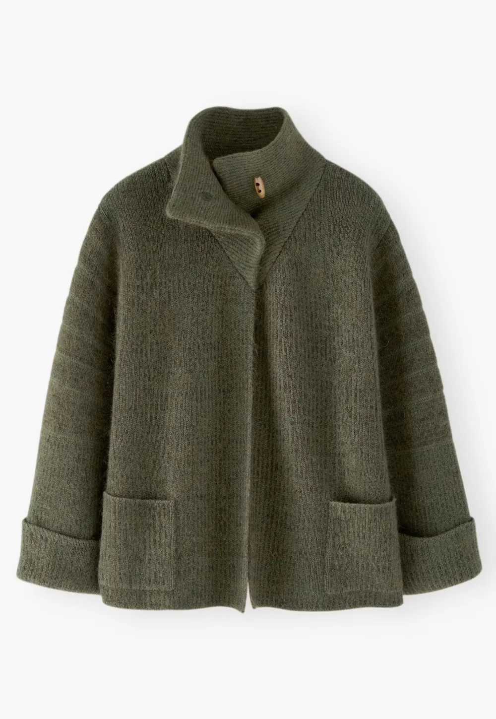 Knitted jacket
Mohair & merino wool blend