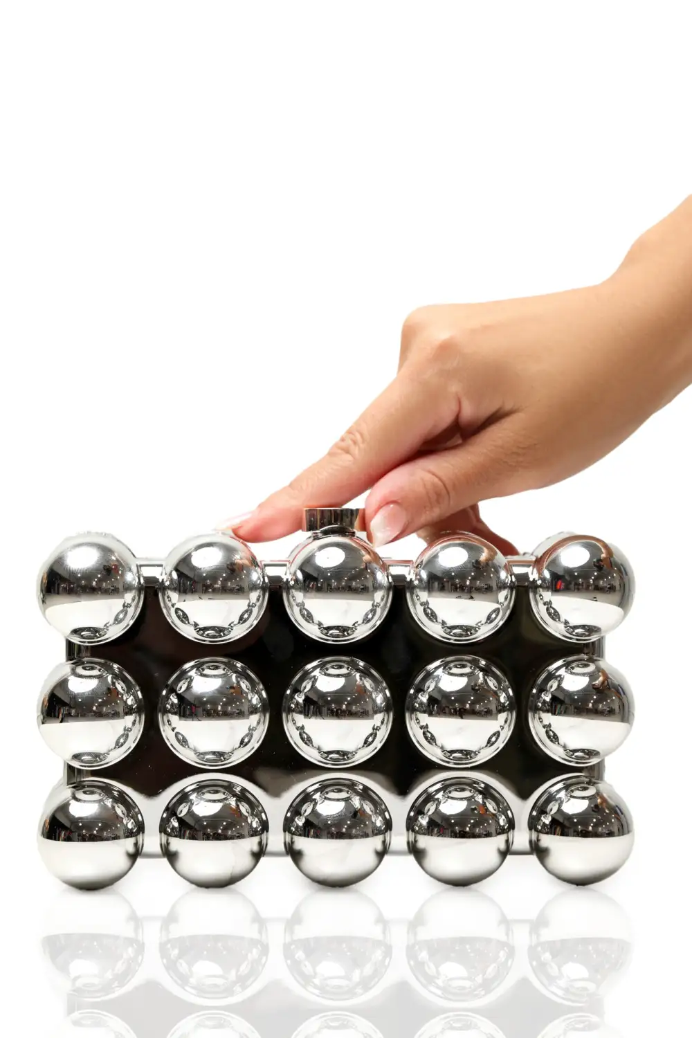 Chrome Circles Clutch