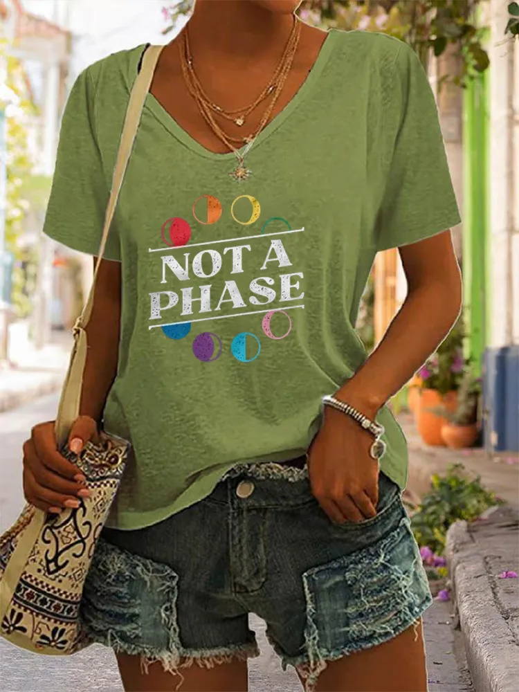 Women'S Not A Phase V-Neck T-Shirt