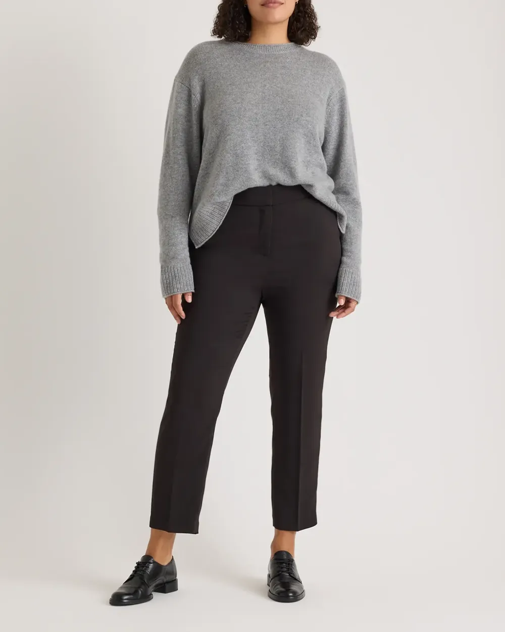 Stretch Crepe Ankle Pants