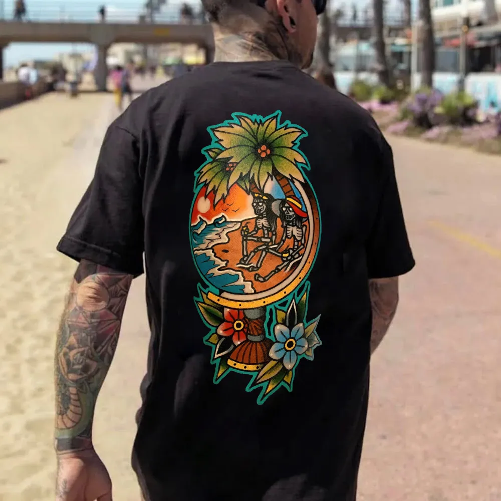 Enjoy The Vacation Printed Men's T-shirt