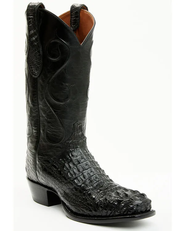 Men's Exotic Caiman Tail Skin Western Boots