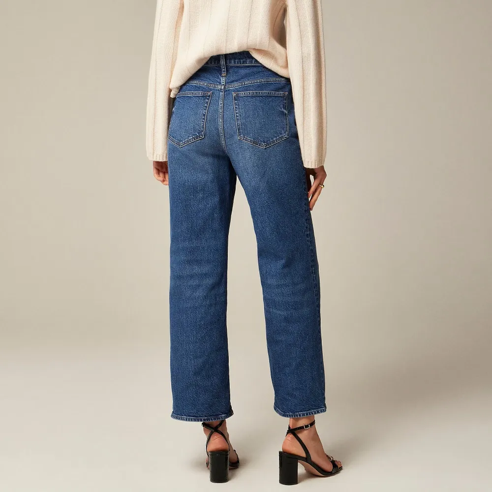 High-rise slim-wide jean semi-stretch