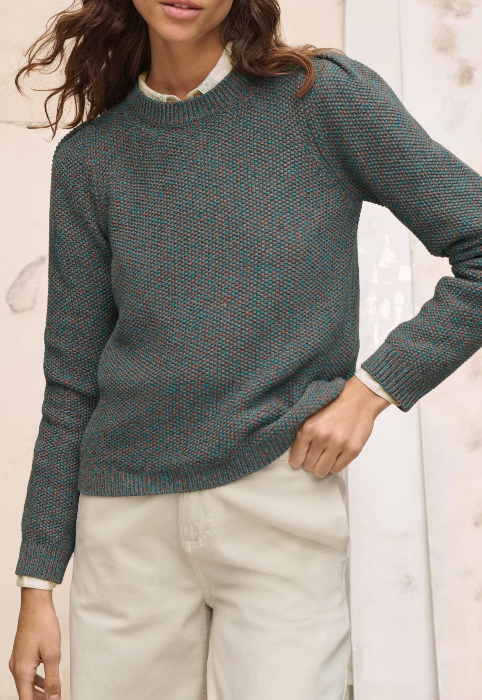 Moss-stitch sweater
Organic cotton