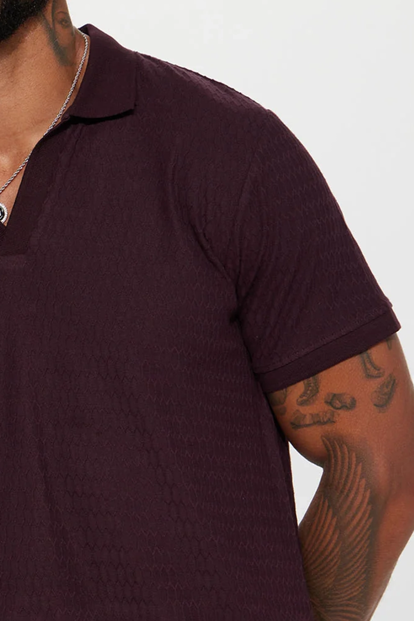 Papi Short Sleeve Polo - Burgundy