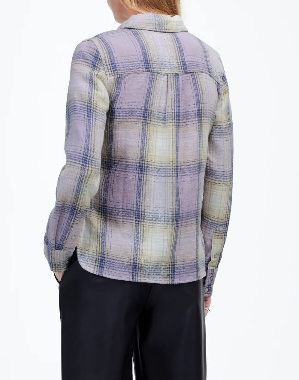 Flannel Snap-Front Shirt in Plaid