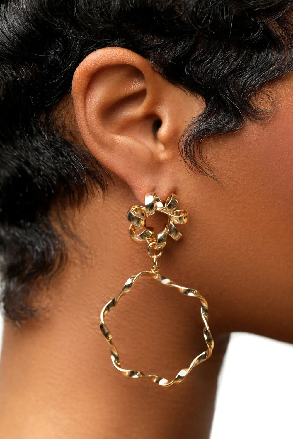 Circle Of Gold Earrings