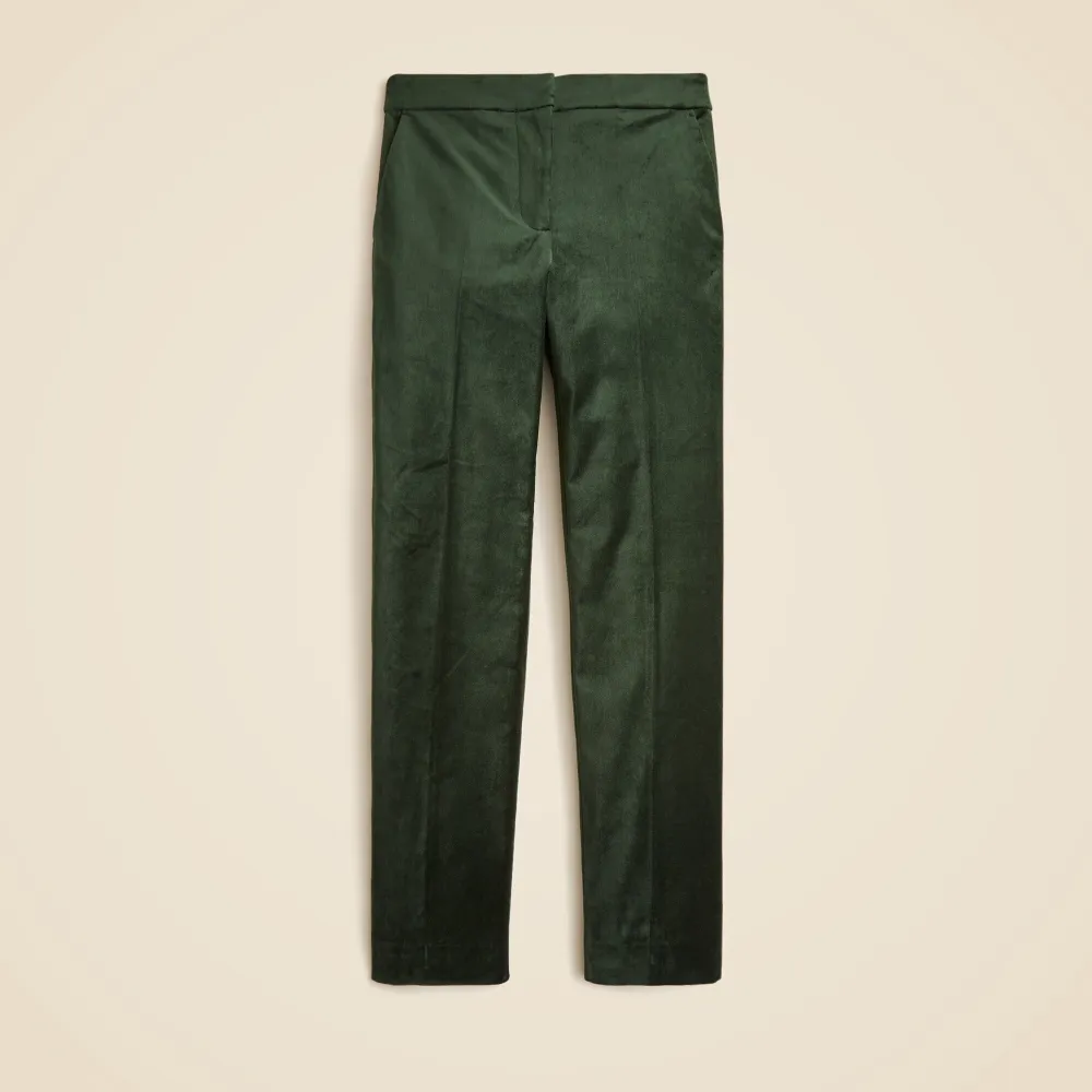 Kate slim-fit pant in velvet