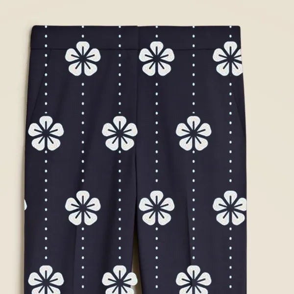 Full-length Kate pant in Italian bi-stretch wool blend