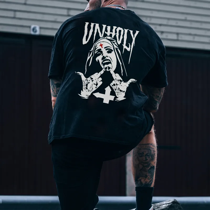 Unholy Nuns Printed Men's T-shirt