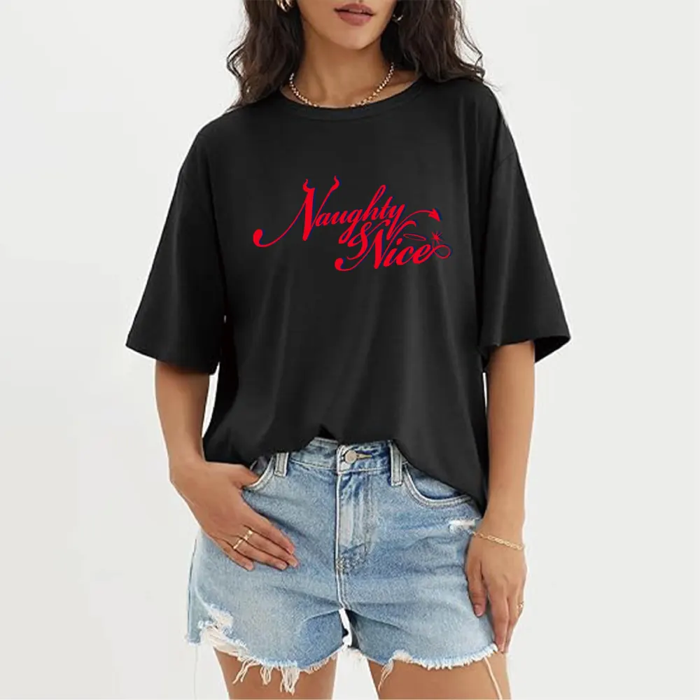 WOMEN'S NAUGHTY AND NICE T-SHIRT