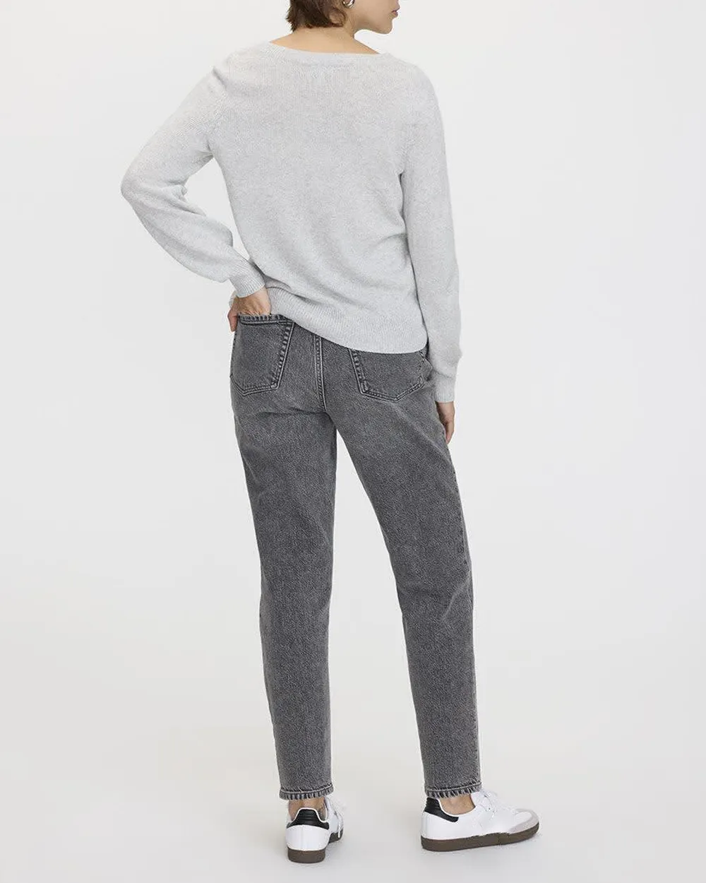 Cashmere-Blend Boat-Neck Sweater