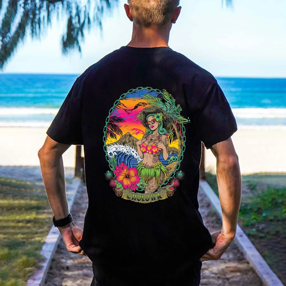 Tropical Vibe Printed Men's T-shirt
