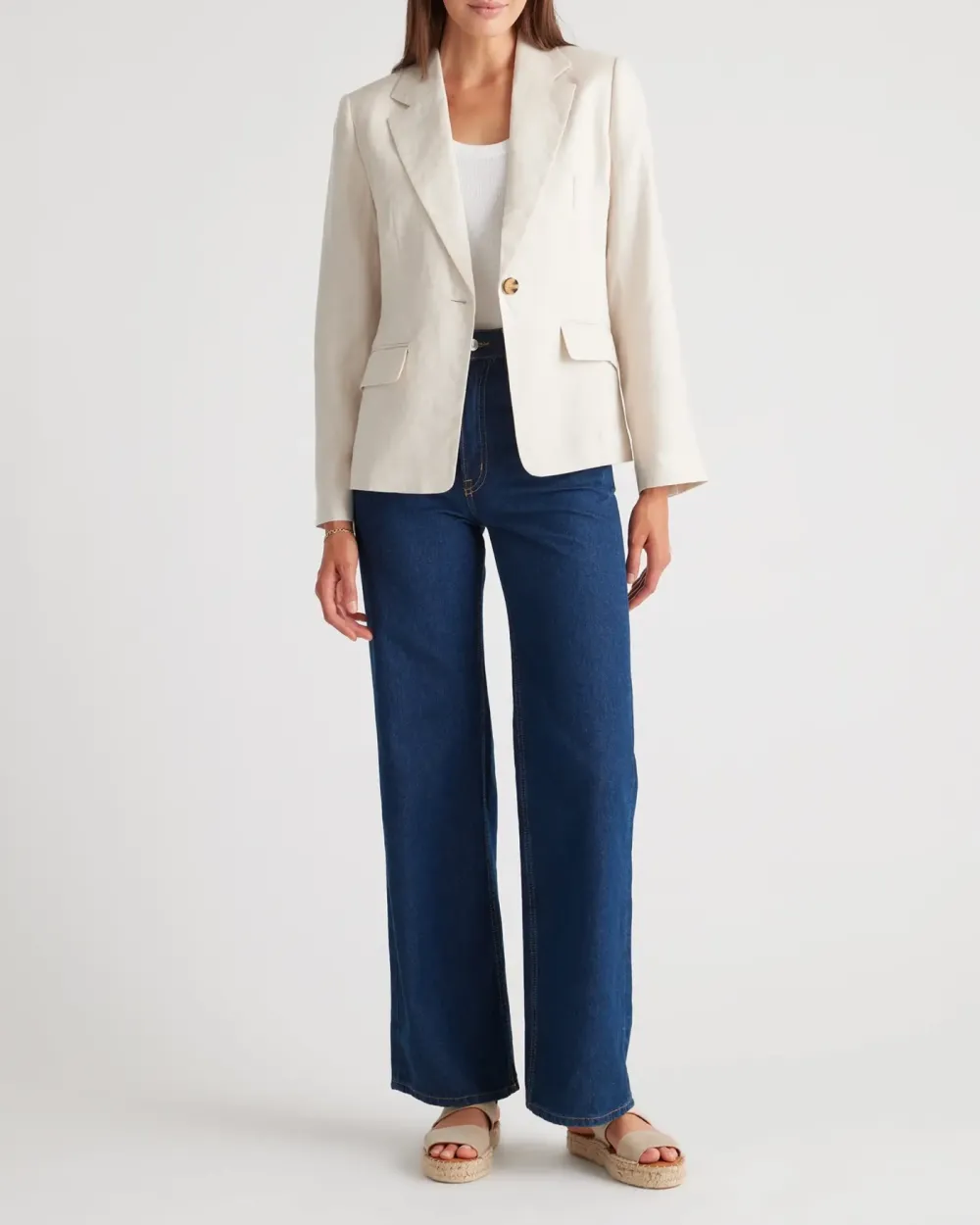 Linen Structured Blazer