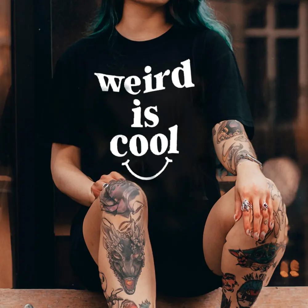 Weird Is Cool Print Women's T-shirt