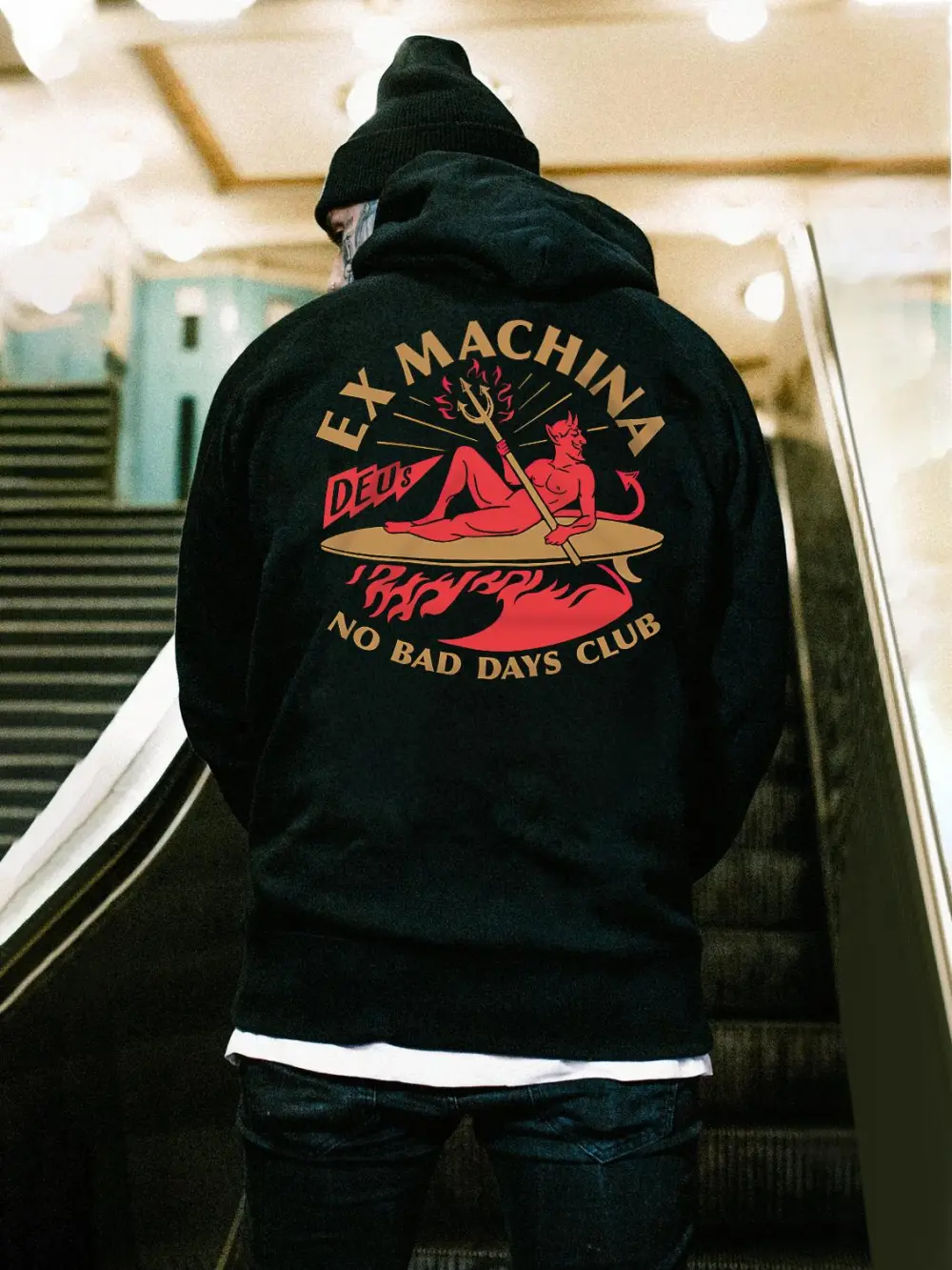 No Bad Days Club Printed Men's Hoodie