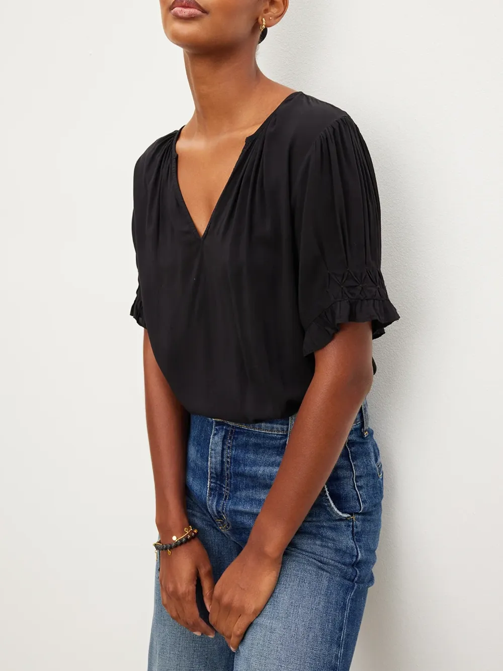 Calissa Split Neck Blouse