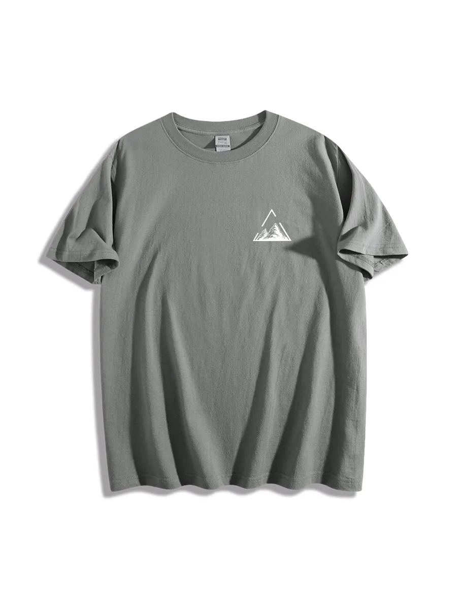 Men'S Mountain Graphic Printed Short Sleeves T-Shirt