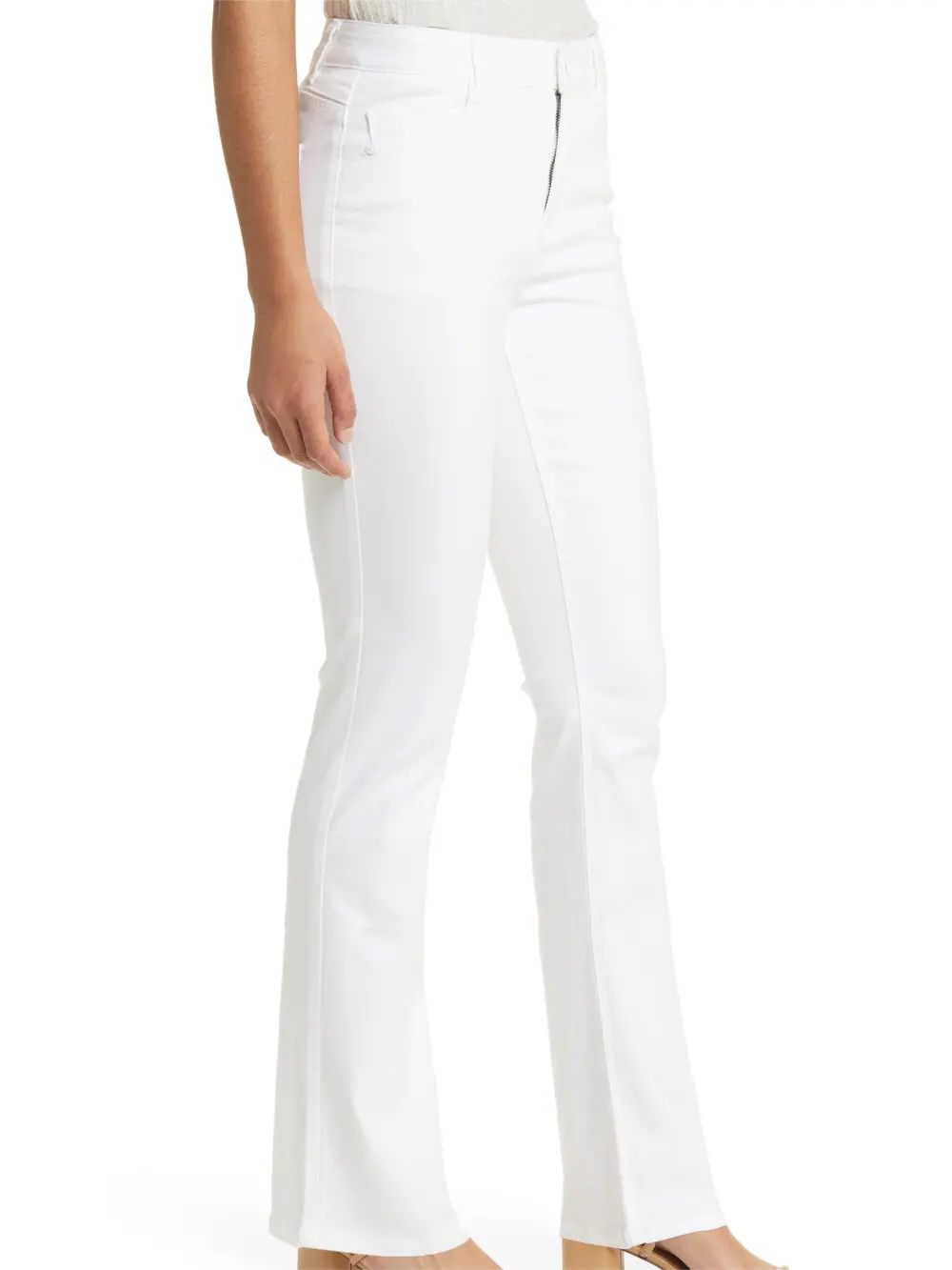 Analisa Faux Leather Trim Ponte Knit Pants