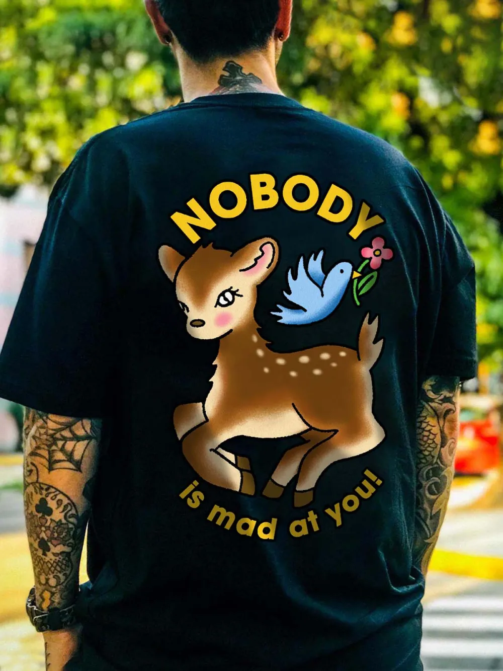 Nobody Is Mad At You! Printed Men's T-shirt