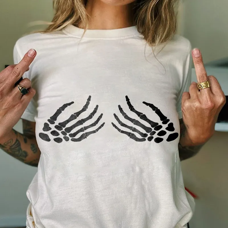 Skull Print Women's T-shirt