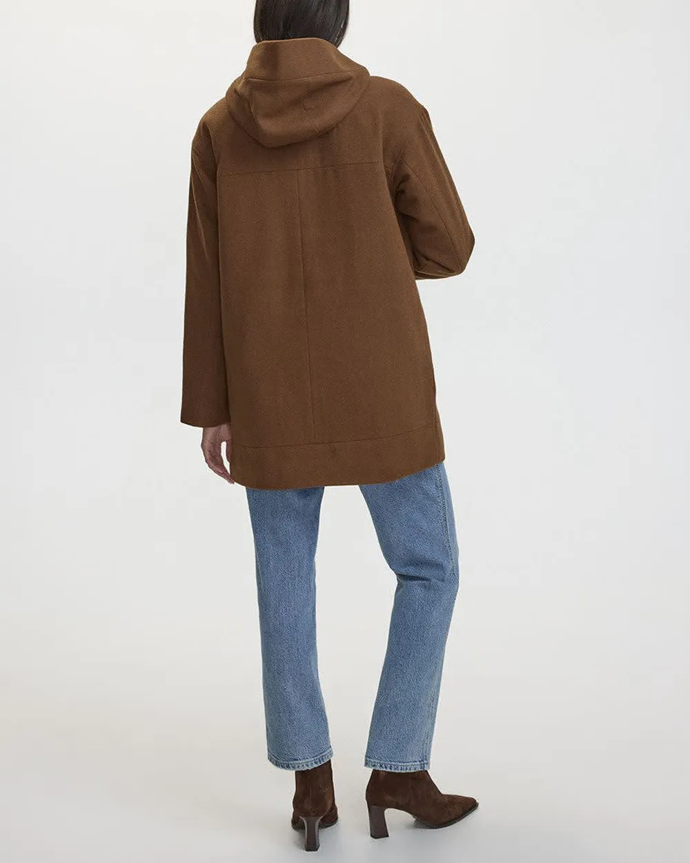 Hooded Wool blend Coat