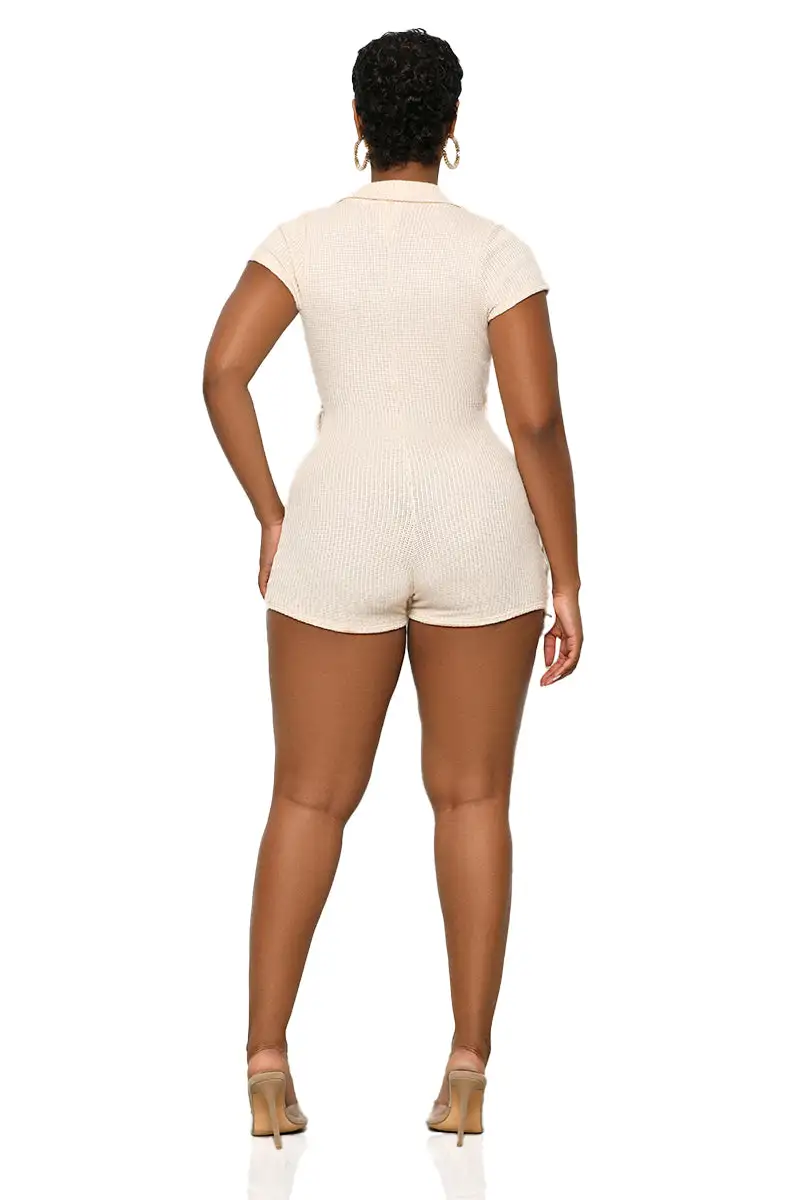 Let’s Lounge Romper (Cream)