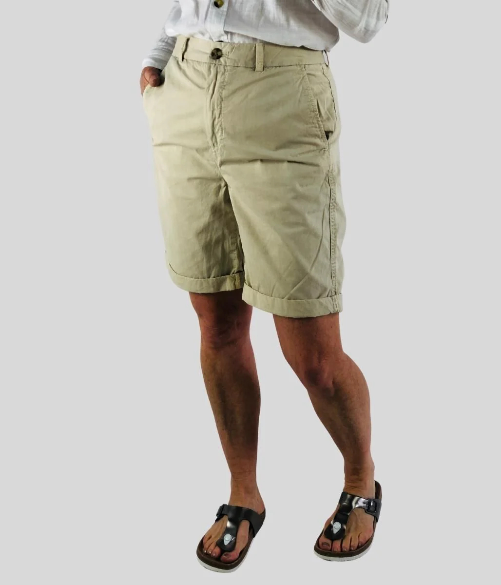 Stone Pure Cotton Chino Shorts