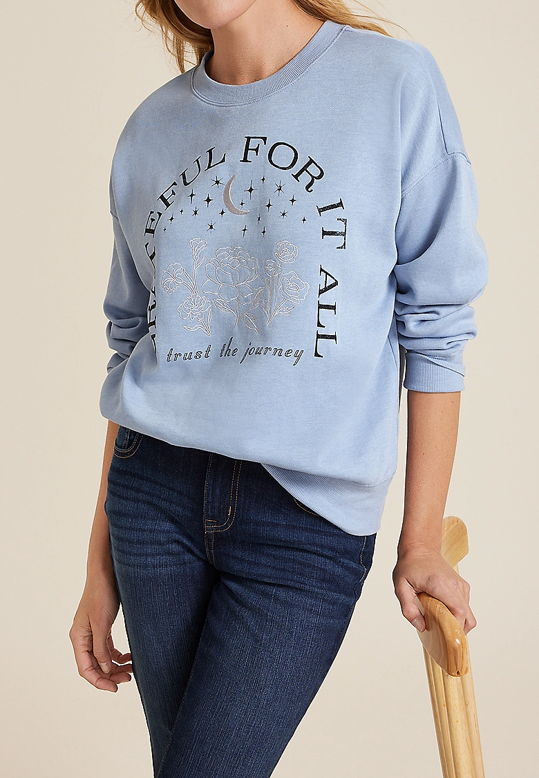 Grateful Relaxed Fit Sweatshirt