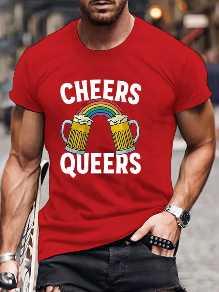 Cheers Queers Men/Unisex T-Shirt