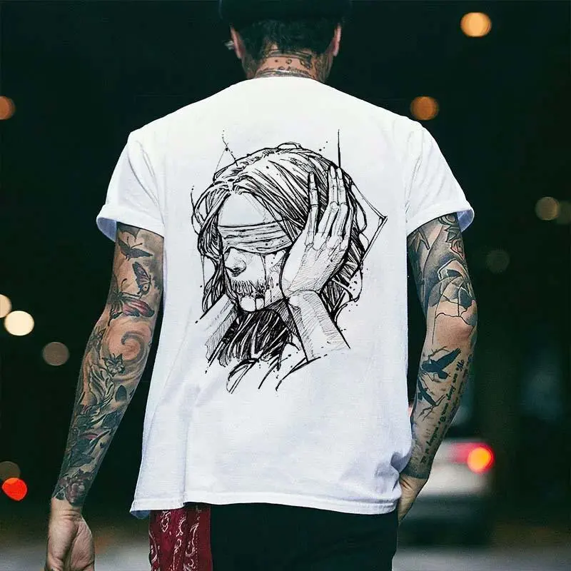 Painful Girl Printed Men's T-shirt