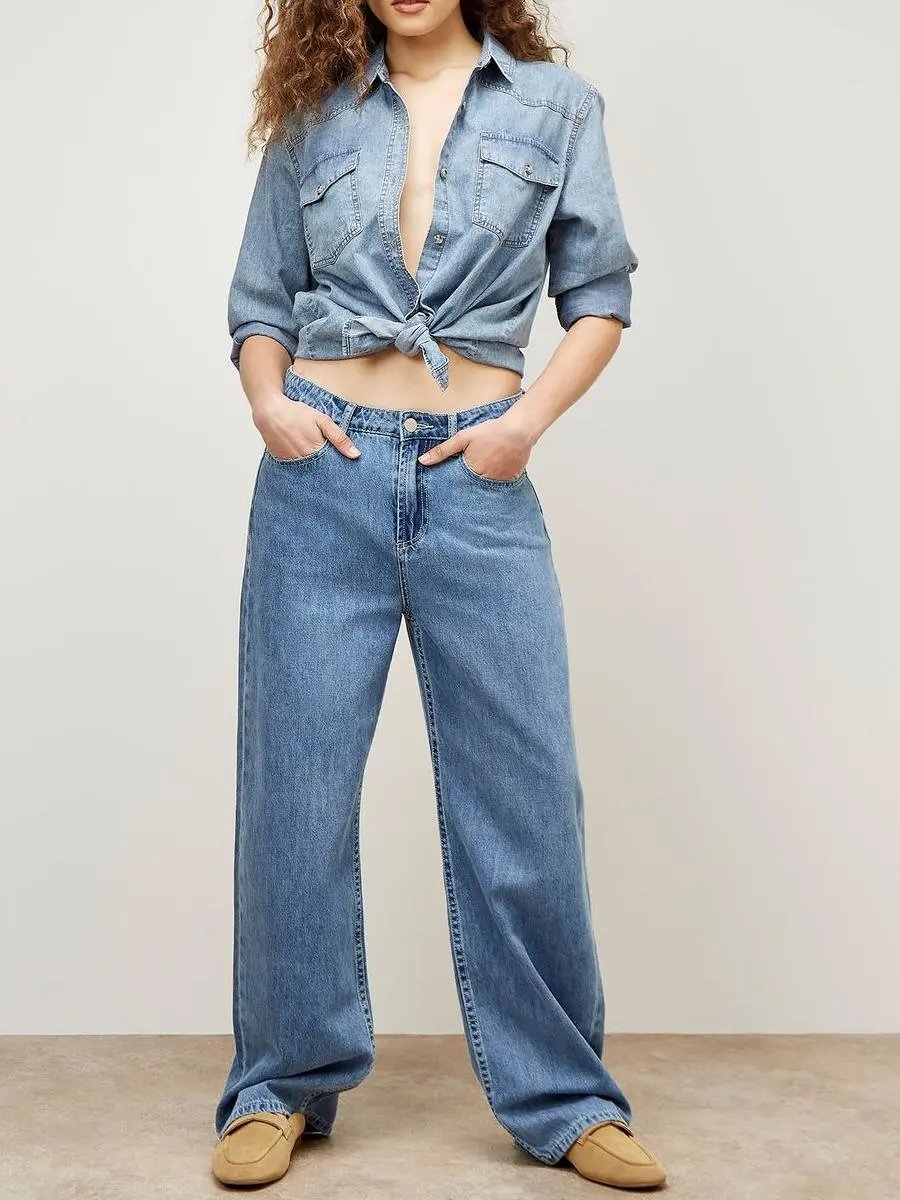 Elisa Wide Straight Leg Jeans