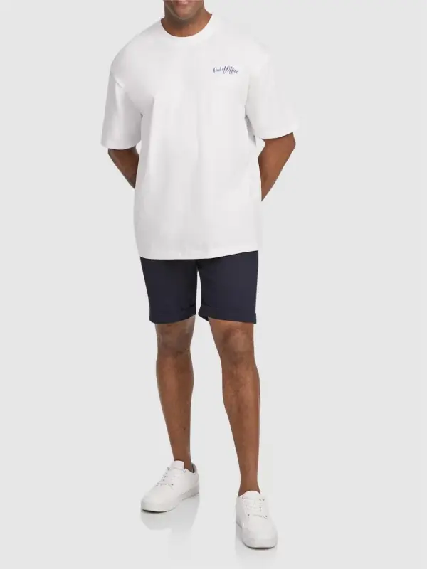 WHITE VACATION CLUB RELAXED FIT TEE