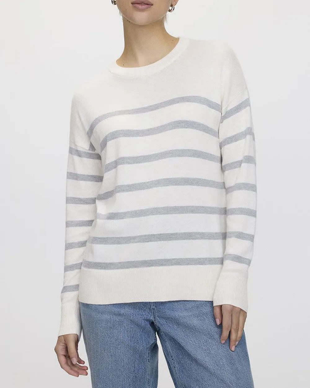 Long-Sleeve Crew-Neck Sweater