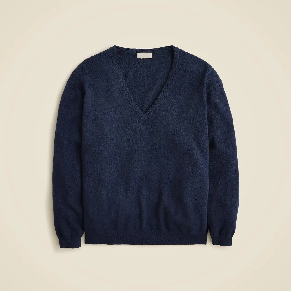 Cashmere relaxed V-neck sweater