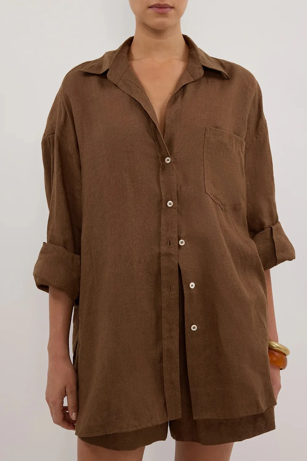 LUNE FONDANT LINEN SHIRT