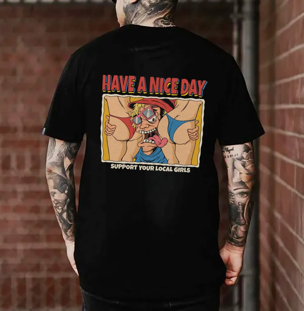Have A Nice Day Printed Men's T-shirt