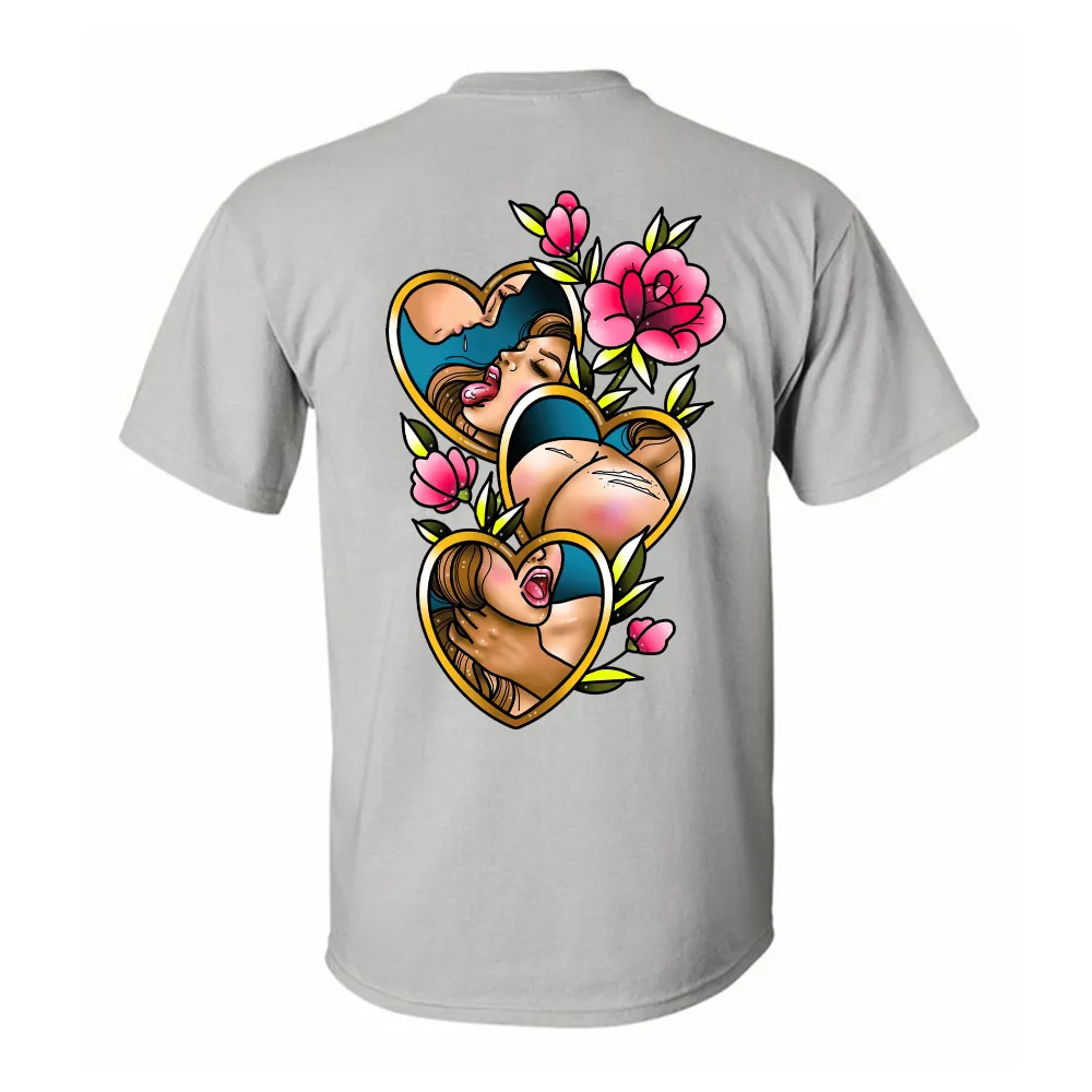 Choke Me Up Floral Tattoo Printed Men's T-shirt