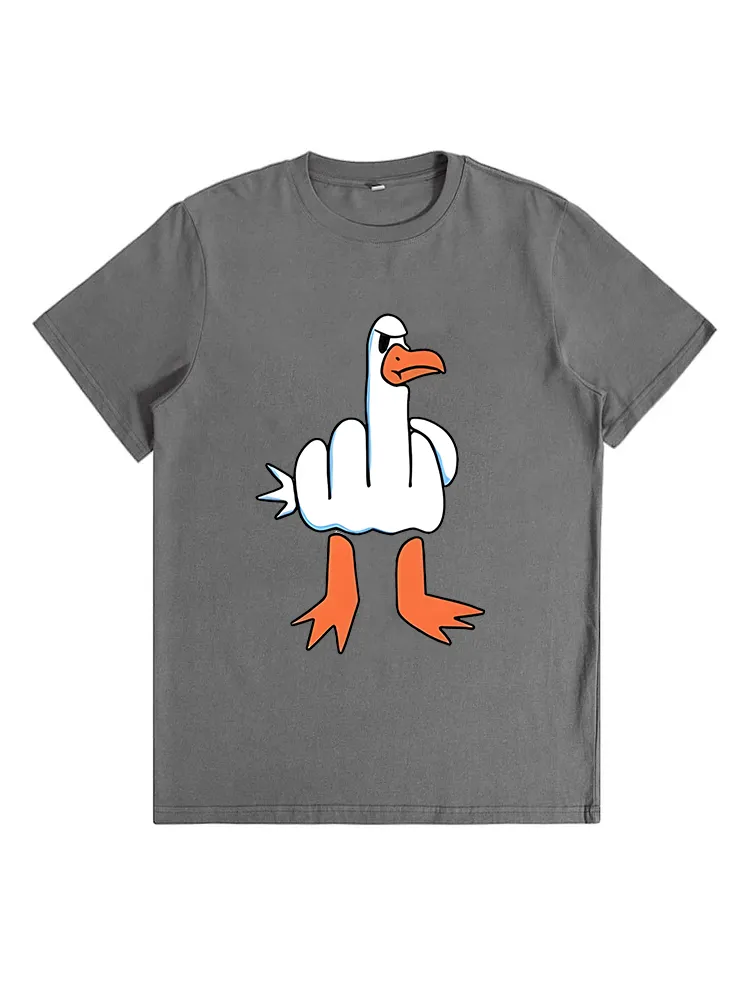 I Don'T Give A Duck Middle Finger Offensive Rude T-Shirt