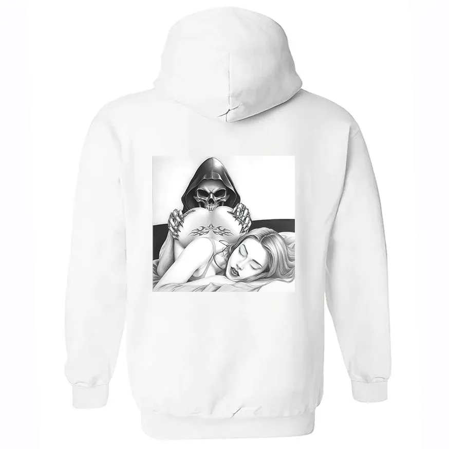 Reaper And Beauty Printed Men's Hoodie