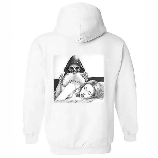 Reaper And Beauty Printed Men's Hoodie