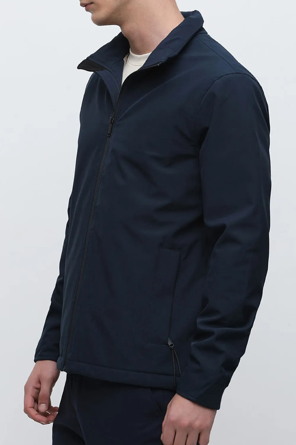 Black High Neck Padded Jacket