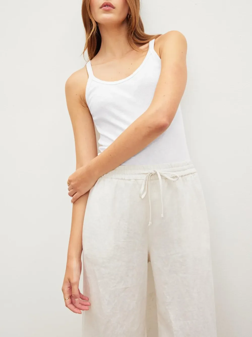 Aliza Ribbed Cotton Layering Tank