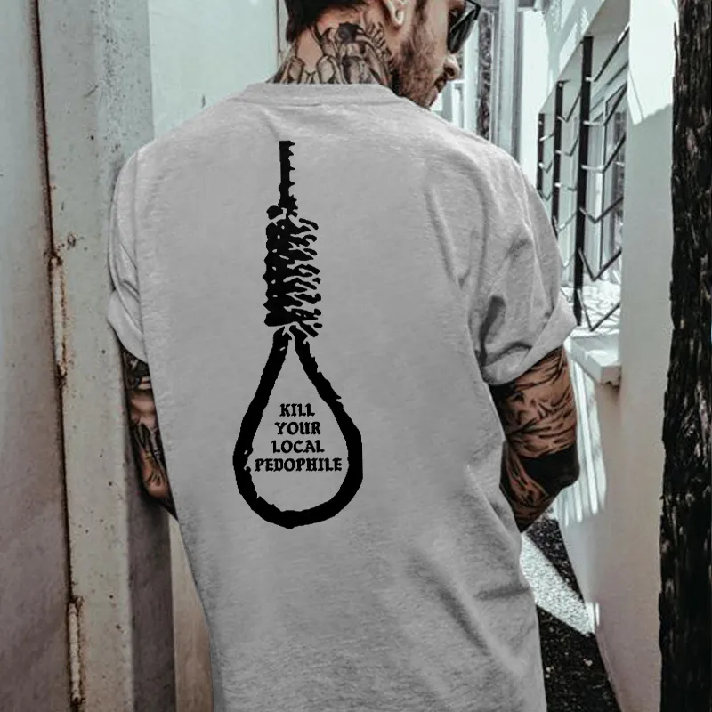Kill Your Local Pedophile Printed Men's T-shirt