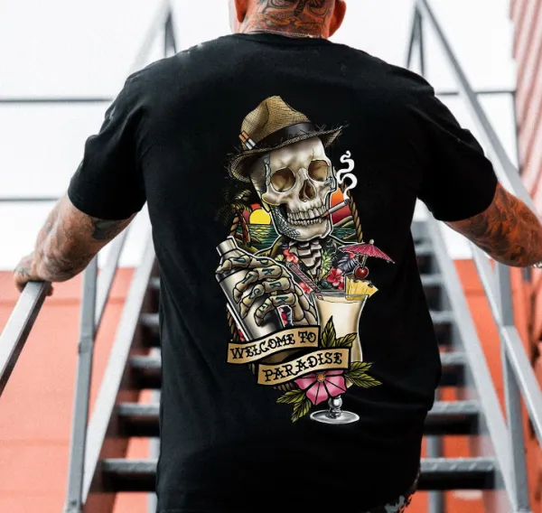 Welcome To Paradise Printed Men's T-shirt