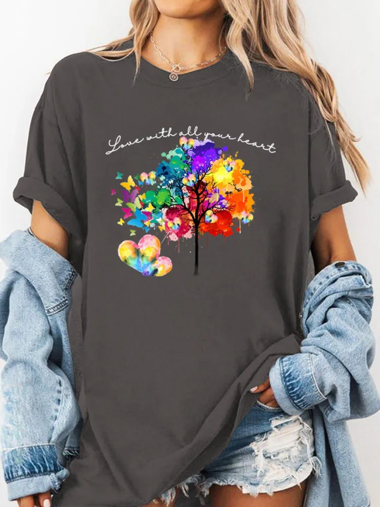 Vibrant Rainbow Tree Shirt, LGBTQ+ Pride Shirt