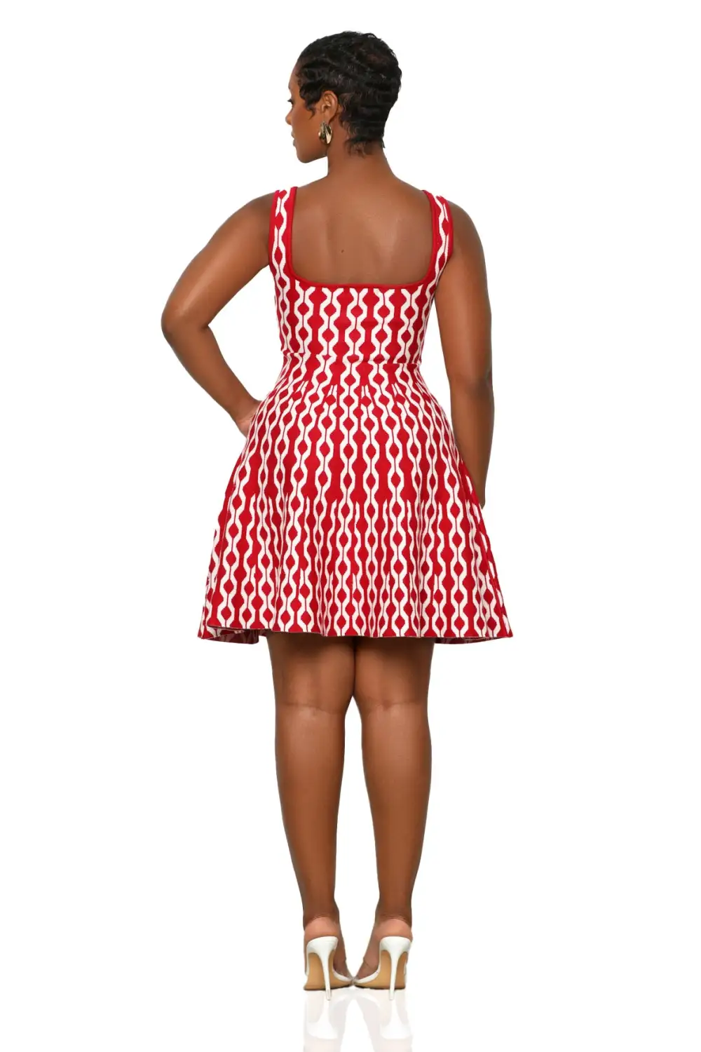 Take A Twirl Dress (Red Multi)