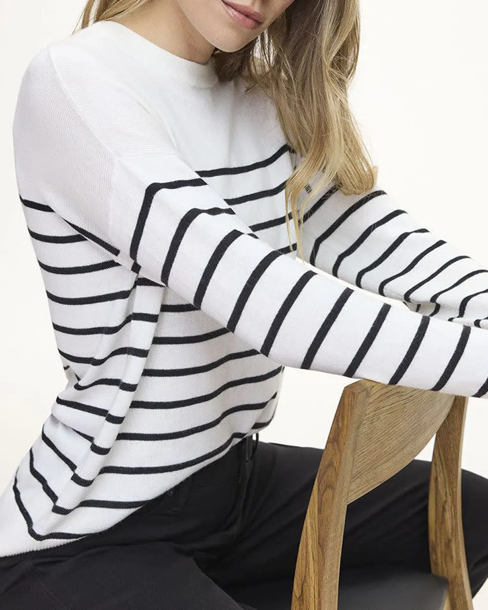 Long-Sleeve Crew-Neck Sweater