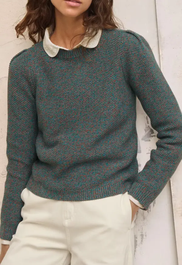 Moss-stitch sweater
Organic cotton